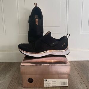 Tiem Slipstream Cycling Shoes - Rose Gold and Black - Size 7